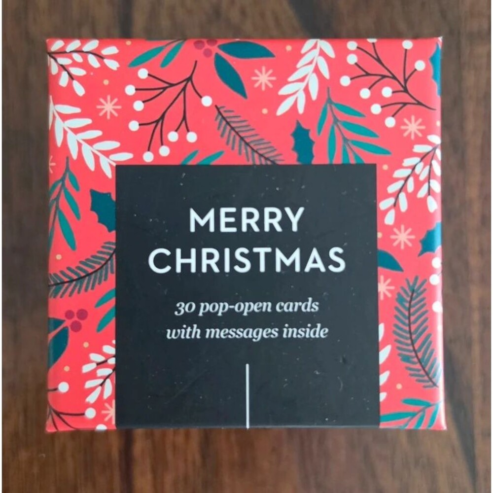 Compendium Merry Christmas 30 Pop Open Cards Inspirational Messages New